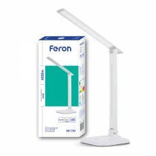 Настольная лампа LED 9W 6400K Feron DE1725 белый 