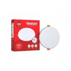 Круглый врезной светильник 36W 4100K раздвижной Vestum 